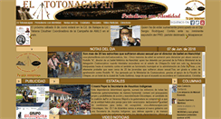 Desktop Screenshot of eltotonacapan.com