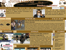 Tablet Screenshot of eltotonacapan.com